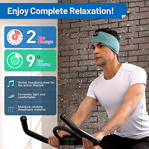 Sleep Headphones Bluetooth Headband, Perytong Sports Bluetooth Headband Headphones with Thin Speakers, Sleep Earbuds, Sleeping Headphones for Workout Running Yoga Nap, Gift for Men and Women | The Storepaperoomates Retail Market - Fast Affordable Shopping