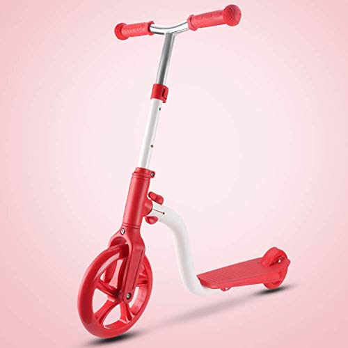 ygqtbc 2 Wheels Kids Kick Scooter with Deck, Stem, and Wheels, Scooter for Kids 3-12 and Up (Color : Red)