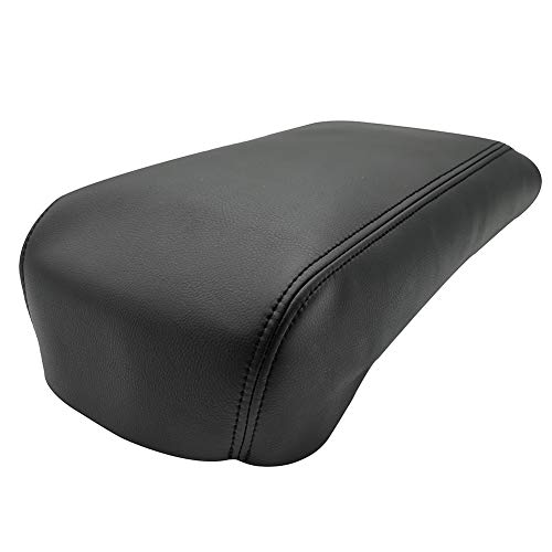 ACWIN Armrest Cover for Ford Explorer 2011-2019 Car Center Console Lid Pad Replacement Microfiber Leather Black