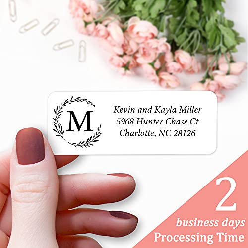 Personalized Return Address Labels Simple – Set of 240 Elegant Custom Mailing Labels for Envelopes, Self Adhesive Flat Sheet Rectangle Personalized Name Stickers (White) | The Storepaperoomates Retail Market - Fast Affordable Shopping