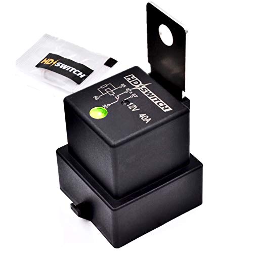 HD Switch Waterproof Relay w/LED Indicator Replaces Hella 4RD-960388-31 – 4RD-960 388-22 – 4RD-960 388-06 – 4RD96038831-4RD96038822-4RD96038806 12VDC