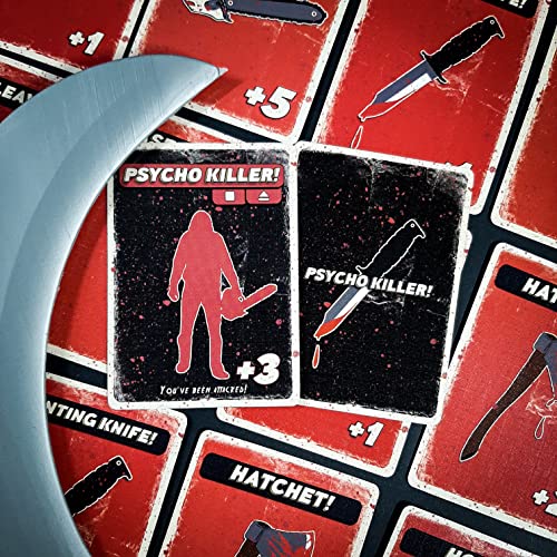 Psycho Killer, A Card Game for Psychos, Fast-Paced, Hilarious and Strategic Party Game, 15 to 25 Minute Play Time, 2 to 6 Players, For Ages 15 and up | The Storepaperoomates Retail Market - Fast Affordable Shopping