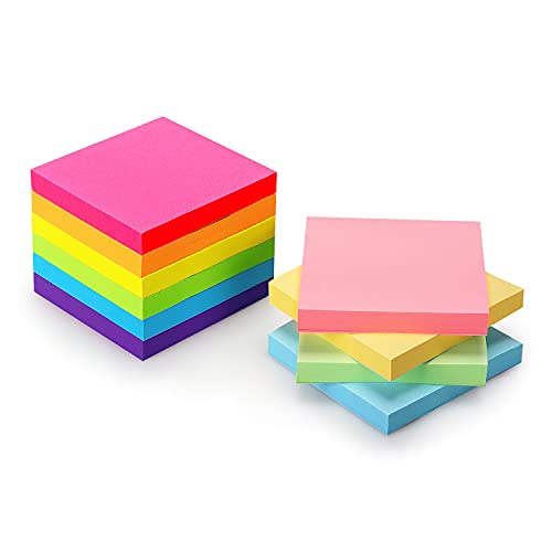 Early Buy 10 Pads Sticky Notes 3×3 Self-Stick Notes 10 Bright Color Sticky Notes, 70 Sheets/Pad