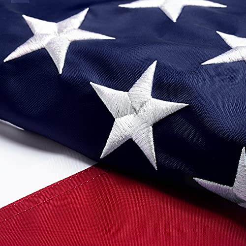XIFAN Premium American Flag 3×5 Outdoor, Heavy Duty 210D Nylon US Flag, Strongest Longest Lasting with Embroidered Stars/Sewn Stripes/Brass Grommets