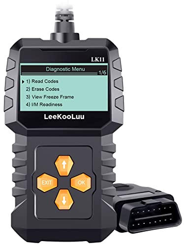 LeeKooLuu OBD2 Scanner Car Scan Diagnostic Tool Reset Clear Check Engine Code Reader for All OBD II Vehicles LK11