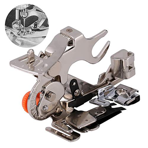 Pinelaxy 1PCS Ruffler Sewing Machine Presser Foot, Easily Adjust Depth & Closeness, Perfectly Spaced Pleats/Gathers, Ruffle Foot Sewing Machine Attachment for Low Shank Singer Brother Janome