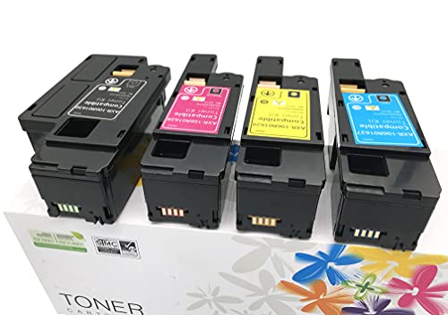 EF Products Replacement Toner Cartridge for Xerox Phaser 6000 6010 Workcentre 6015 ( Black 106R01630, Yellow 106R01629, Magenta 106R01628, Cyan 106R01627, 4-Pack) | The Storepaperoomates Retail Market - Fast Affordable Shopping