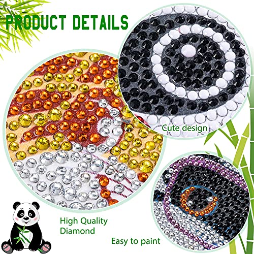 Outus 6 Pieces Diamond Painting for Kids Gem Painting by Number Kit Crystal Rhinestone Easy Diamond Dots Painting Art Set for Beginners Home DIY Crafts 5D (Vivid Pattern) | The Storepaperoomates Retail Market - Fast Affordable Shopping