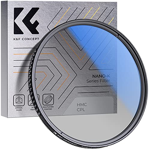 K&F Concept 39mm Circular Polarizer Glass Filter Ultra-Slim, 18 Multi-Layer Coatings Circular Polarizing Filters for Camera Lens