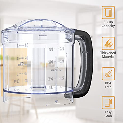 COSTWAY Food Processor & Vegetable Chopper, 2-Speed and 3 Cup Food Chopper with Easy Grip Handle, Double Safety Lock, Stainless Steel Chopper Blade, Anti-slip Suction Rubber Feet, Black | The Storepaperoomates Retail Market - Fast Affordable Shopping