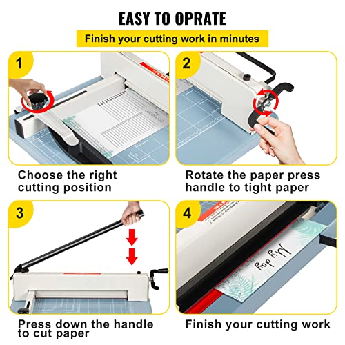 VEVOR Industrial Paper Cutter A3 Heavy Duty Paper Cutter 17 Inch Paper Cutter Heavy Duty 500 Sheets Paper with Clear Cutting Guide for Offices, Schools, Businesses and Printing Shops | The Storepaperoomates Retail Market - Fast Affordable Shopping