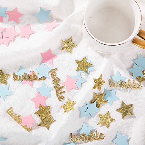 Twinkle Star Glitter Paper Confetti for Baby Shower Gender Reveal Party Decorations Baby Birthday Party Supplies | The Storepaperoomates Retail Market - Fast Affordable Shopping