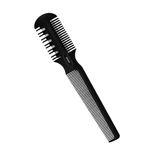 Hair Razor Comb, Sharp Hair Cutter Comb, Double Edge Razor Hair Cutting Comb for Thin and Thick Hair Trimming and Styling, 5 PCS Spare Blades Included