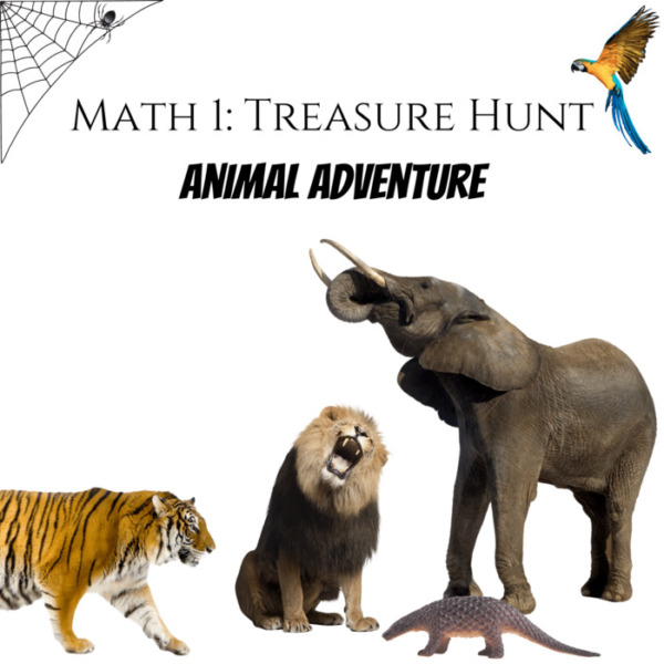Math 1 Educational Treasure Hunt: Animal Adventure!