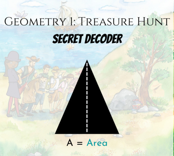 Geometry 1 Educational Treasure Hunt: Secret Decoder!