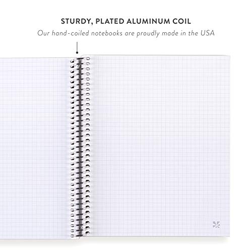 Erin Condren 7″ x 9″ Spiral Bound Graph Paper Notebook – Watercolor Bouquet. 160 Page Writing, Drawing & Art Grid Ruled Notebook. 80Lb Thick Mohawk Paper. Stickers Included | The Storepaperoomates Retail Market - Fast Affordable Shopping