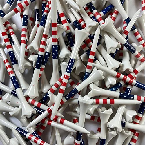 3-1/4″ Pride Performance Golf Tees, Stars and Stripes, 100 Count