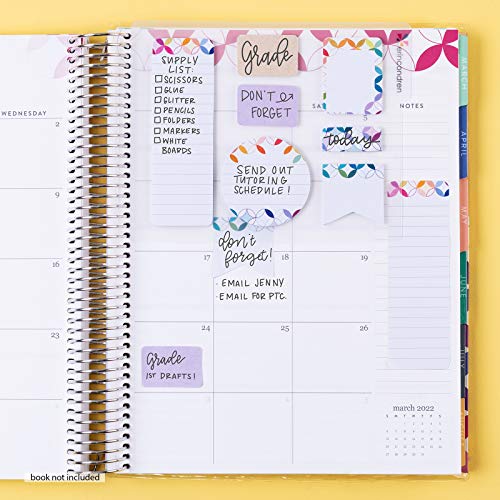 Snap-in Stylized Sticky Notes Dashboard in MCC, Snap This Mid Century Circles Dashboard into Your Coiled Planner or Binder, Jot Down a Reminder or Mark a Page in Style by Erin Condren | The Storepaperoomates Retail Market - Fast Affordable Shopping