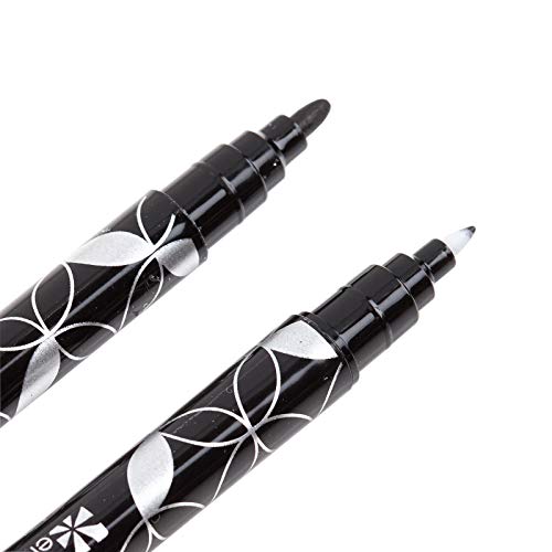 Erin Condren 3-Pack of Designer Dual Tip Markers/Ink Pen. Stylish and Sleek Design. Rich Black Marker Ink. Twin Capped Fine Tip and Capped Medium Tip | The Storepaperoomates Retail Market - Fast Affordable Shopping