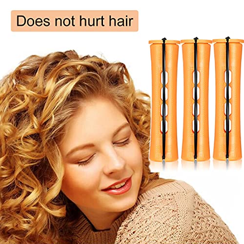 60pcs Perm Rods Set for Natural Hair Plastic Cold Wave Rod Non-Slip Hair Rollers 0.87 Inch Orange Perm Rods for Long Short Hair Curling Rods Hair Perms for Women Hair Curlers DIY Hairdressing Tools | The Storepaperoomates Retail Market - Fast Affordable Shopping