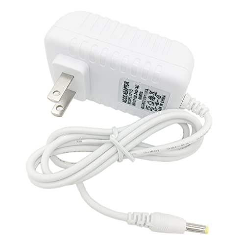 White Power Cord Replacement for Alexa Dot 3rd Gen, 4th Gen, 5th Gen 2022, 15W Power Adapter Charger