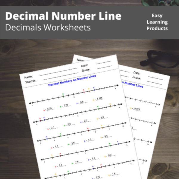 Decimals Number Line Worksheets with Answer Keys | PDF & Word Doc | Grades 2 – 4