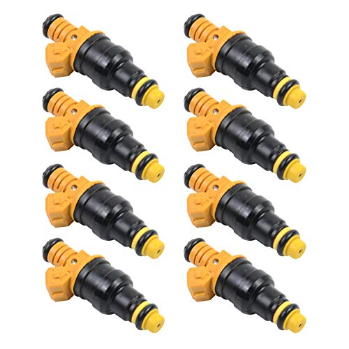 AKWH 0280150943 Set of 8 Fuel Injectors Replacement for Fo-rd 4.6 5.0 5.4 5.8 F-Series E-Series Bronco Lin-coln and Mer-cury 0280150939 0280150909