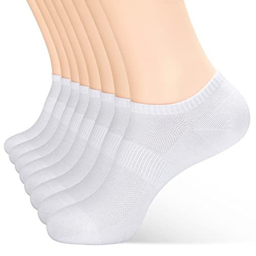 inhees 8Pairs Ankle Socks Women’s No Show Thin Athletic Running Low Cut Short Socks for US Shoe Size 6-9-11