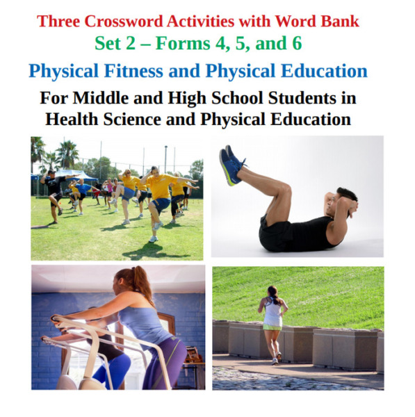 Health Science: Worksheets in Physical Fitness and PE – Set 2