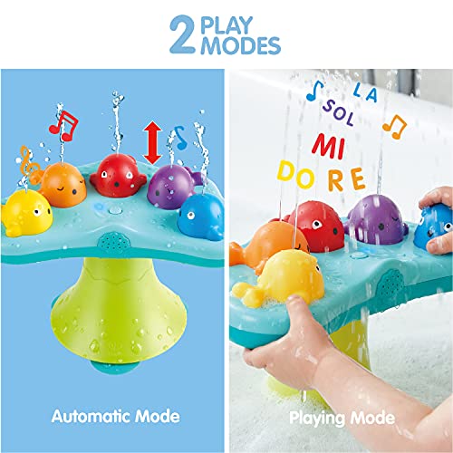 Hape Music Fountain Bath Toy| Whale Bathtub 2 Play Modes Toy with Music| Bathroom Shower Toy for Toddlers | The Storepaperoomates Retail Market - Fast Affordable Shopping