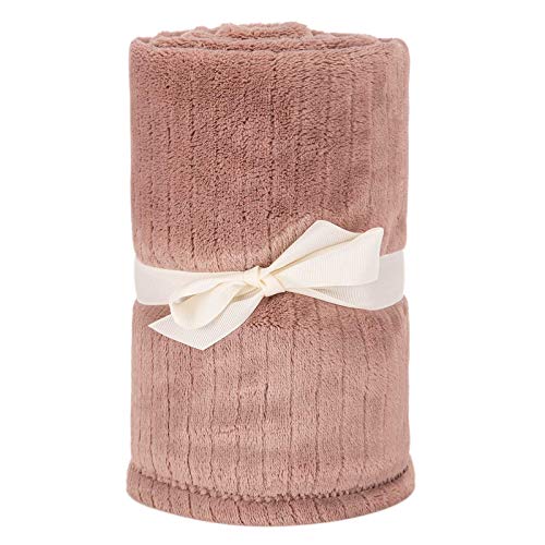 Baby Blanket or Pet Blanket, Comfy Soft Warm Blankets for Baby Girls and Boys, Dog and Cat, Plush Fleece Throw Blankets for Sofa, Couch, Travel and Camping (Streak 28″ x 40″, Dusty Coral) | The Storepaperoomates Retail Market - Fast Affordable Shopping