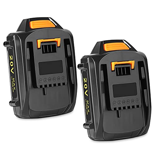 KUNLUN 2Pack 3.5Ah Battery for Worx Battery 20V WA3525, WA3578, WA3575, WA3520, WG151s, WG155s, WG251s, WG255s, WG540s, WG545s, WG890, WG891