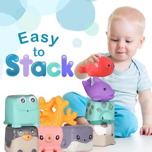 Baby Stacking Toys, Soft Blocks for Baby, Infant Toys 6-12 Months Montessori Toys for Babies,Building Blocks for Girls and Boys, TeethingToy Educational Squeeze Play with Cute Animals 11PCS.Easter toy | The Storepaperoomates Retail Market - Fast Affordable Shopping