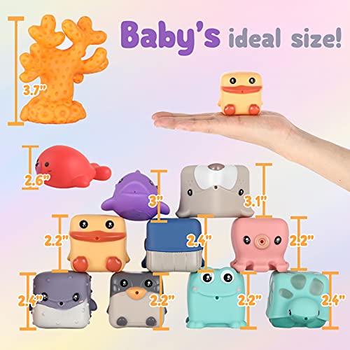 Baby Stacking Toys, Soft Blocks for Baby, Infant Toys 6-12 Months Montessori Toys for Babies,Building Blocks for Girls and Boys, TeethingToy Educational Squeeze Play with Cute Animals 11PCS.Easter toy | The Storepaperoomates Retail Market - Fast Affordable Shopping