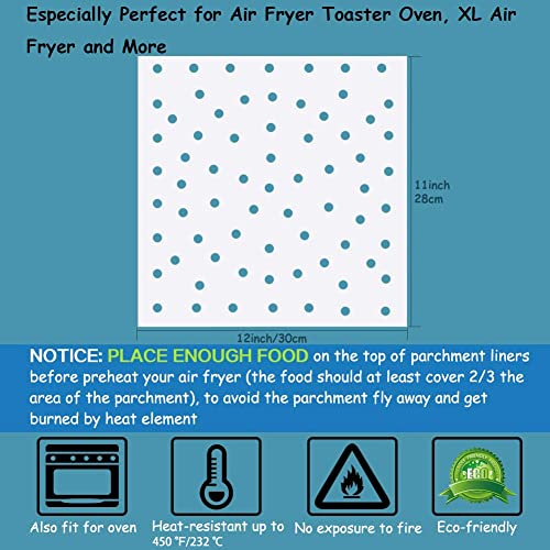 YQL Air Fryer Oven Liners,100PCS 11x12Inch Nonstick Square Air Fryer Parchment Paper Parchment Sheets for Ninja Foodi Air Fryer Toaster Ovens,XL Air Fryer and More | The Storepaperoomates Retail Market - Fast Affordable Shopping