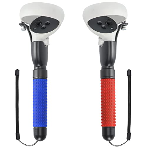 XIAOGE VR Game Accessories for Beat Saber,Golf Club, First Person Tennis Extension Grips Compatible with Oculus Quest 2/Meta Quest 2