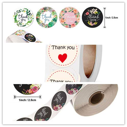 1 Inch Thank You Stickers, Thank You Stickers Roll for Gift Wraps, Greeting Cards, Envelope Seals, Small Business Stickers Thank You , 500 Labels Per Roll | The Storepaperoomates Retail Market - Fast Affordable Shopping