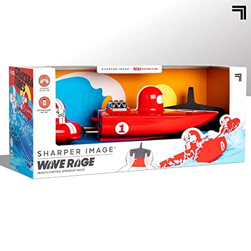 Sharper Image The RC Wave Rage, Wireless Rechargeable Bumper Boat with Tow Rider – Red | The Storepaperoomates Retail Market - Fast Affordable Shopping