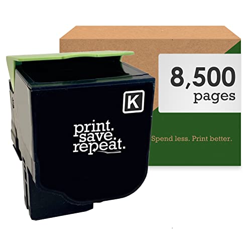 Print.Save.Repeat. Lexmark 78C1XK0 Black Extra High Yield Toner Cartridge for CS421, CS521, CS622, CX421, CX522, CX622, CX625 Laser Printer [8,500 Pages]