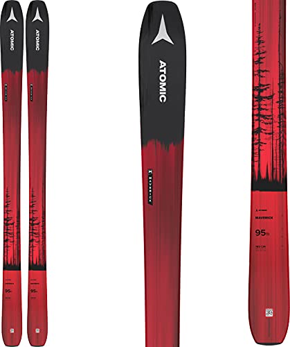 Atomic Maverick 95 Ti Skis Mens Sz 188cm Black/Red