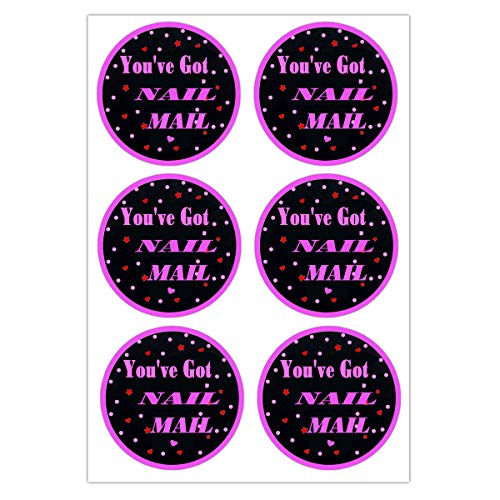 You’ve Got Nail Mail Sticker, 2 inch Round Nail Happy Mail Stickers Envelope Labels for Small Business, Envelope Sticker Packing Shop Supplies | The Storepaperoomates Retail Market - Fast Affordable Shopping