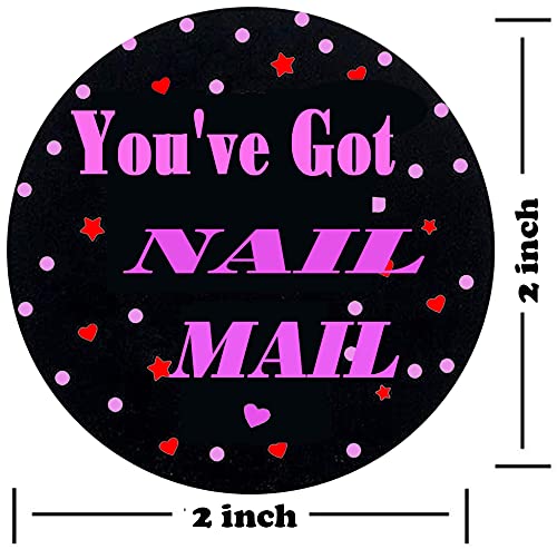 You’ve Got Nail Mail Sticker, 2 inch Round Nail Happy Mail Stickers Envelope Labels for Small Business, Envelope Sticker Packing Shop Supplies | The Storepaperoomates Retail Market - Fast Affordable Shopping