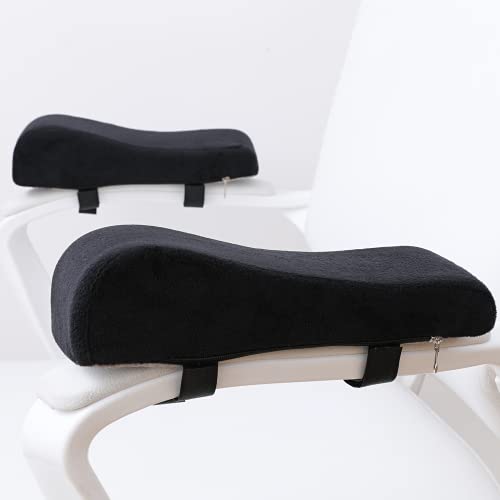 LargeLeaf Chair Ergonomic armrest Cushions Elbow Pillow Pressure Relief Office Chair Gaming Chair armrest with Memory Foam armrest Pads 2-Piece Set of Chair