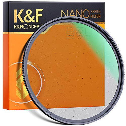 K&F Concept 82mm Black Diffusion 1/8 Filter Mist Cinematic Effect Filter with 28 Multi-Layer Coatings Waterproof/Scratch Resistant for Video/Vlog/Portrait Photography