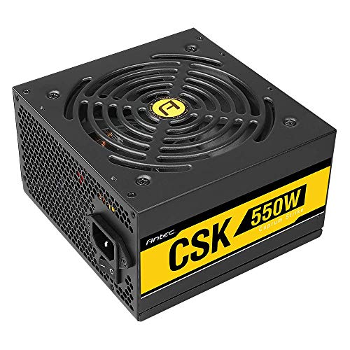 Antec Bronze Power Supply, CSK 550W 80+ Bronze Certified PSU, Continuous Power with 120mm Silent Cooling Fan, ATX 12V 2.31 / EPS 12V, Bronze Power Supply
