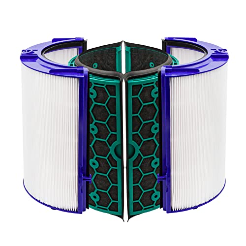 TP04 Filter Replacement fit For Dyson Filter,Replacement H13 Hepa Filter fit for Dyson TP04,HP04,DP04 Pure Cool Tower Series,1Pack Hepa Air Purifying Filter Set&1Pack Activated Carbon Pre-Filter Set