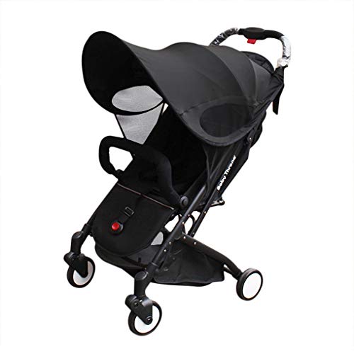 Universal Baby Stroller Waterproof Sun Shade Sun Protection Shield for Infant Car Seats Pram Buggy Pushchair Sun Rain Shade Cover Parasol Toddler Stroller Sunshade Awning Anti-UV Umbrella Canopy