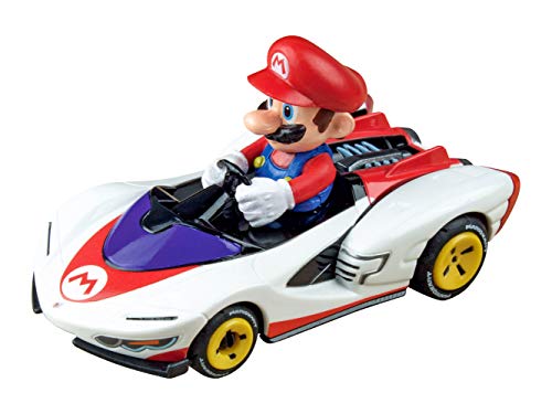 Carrera 64182 Mario Kart P-Wing Mario 1:43 Scale Analog Slot Car Racing Vehicle for Carrera GO!!! Slot Car Toy Race Track Sets