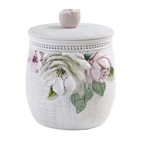 Avanti Linens – Covered Jar, Countertop Organization, Multipurpose, Garden Inspired Home Décor (Spring Garden Collection)