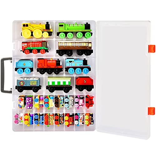 ALCYON Toy Organizer Storage Case Compatible with Thomas & Friends MINIS Engines/ for MINIS Toy Trains/ for Trackmaster/ for Fisher-Price and More (Box Only)